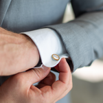 Carica l'immagine nel visualizzatore Galleria, Gemelli da polso vintage con madreperla