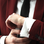 Load image into Gallery viewer, Treble clef silver cufflinks