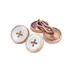 Carica l'immagine nel visualizzatore Galleria, Gemelli vintage bottoni in madreperla