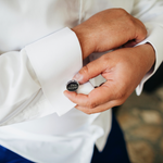 Carica l'immagine nel visualizzatore Galleria, Gemelli da polso 'Trust Me, I am a Designer'