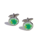 Load image into Gallery viewer, Cloverleaf Cufflinks Made in Italy