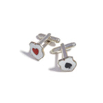 Load image into Gallery viewer, Spades and hearts Cufflinks