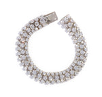 Carica l'immagine nel visualizzatore Galleria, Bracciale strass a 3 fili