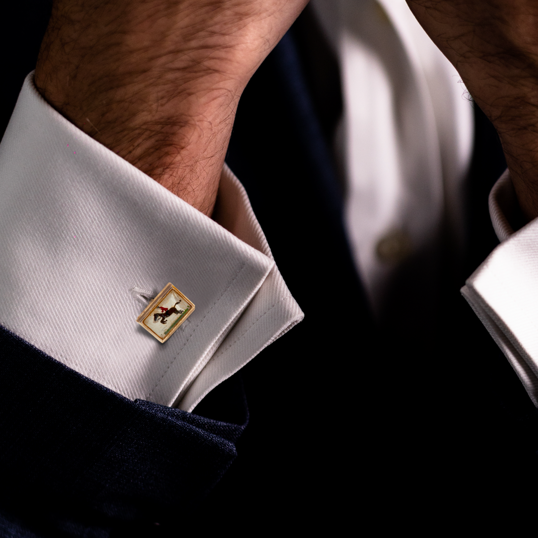 Riding cufflinks 