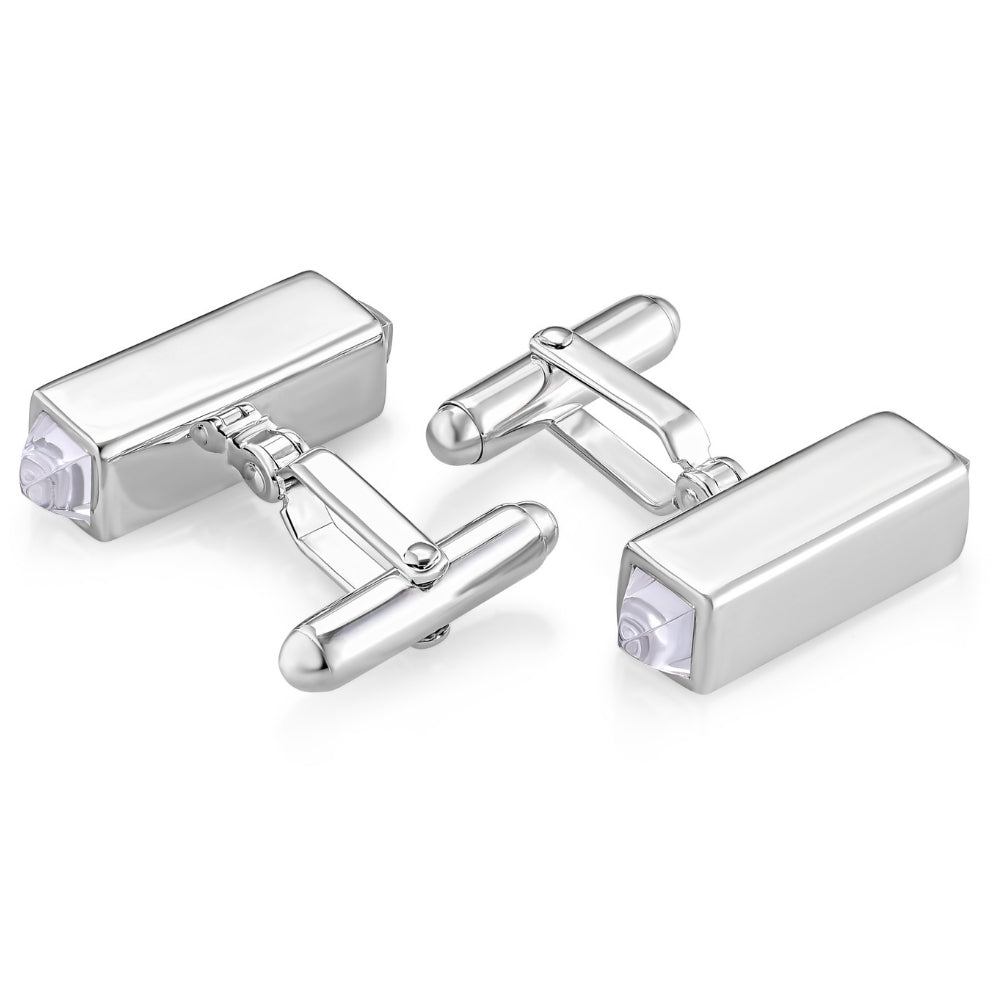 Gemelli da polso argento cristalli