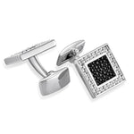 Carica l'immagine nel visualizzatore Galleria, Gemelli da polso argento da gran sera
