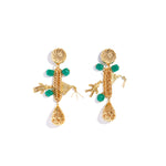 Load image into Gallery viewer, Exotique souvenir pendant earrings
