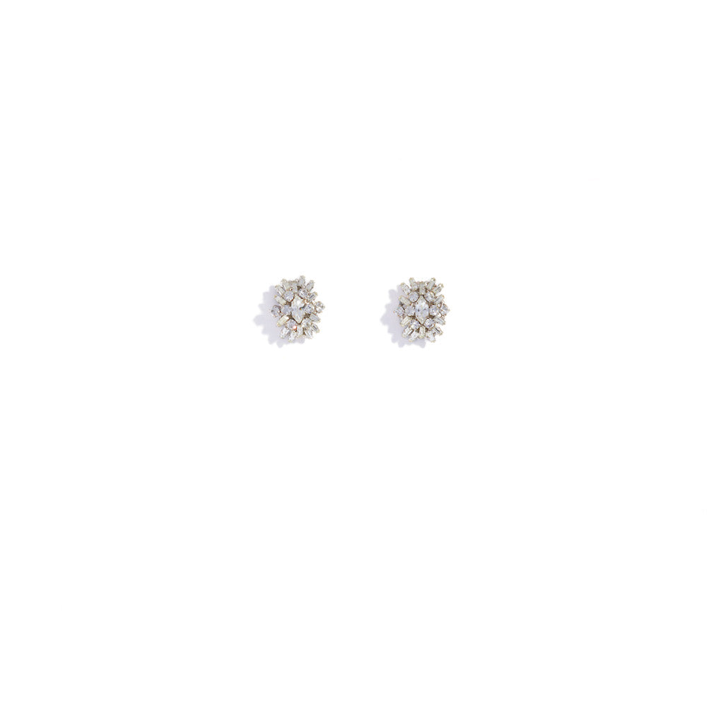 Stud earrings in crystal rhinestones