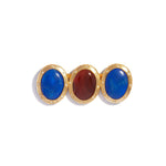 Load image into Gallery viewer, 1980s carnelian and sodalite brooch
