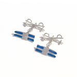 Load image into Gallery viewer, Double sided mountain cufflinks 
